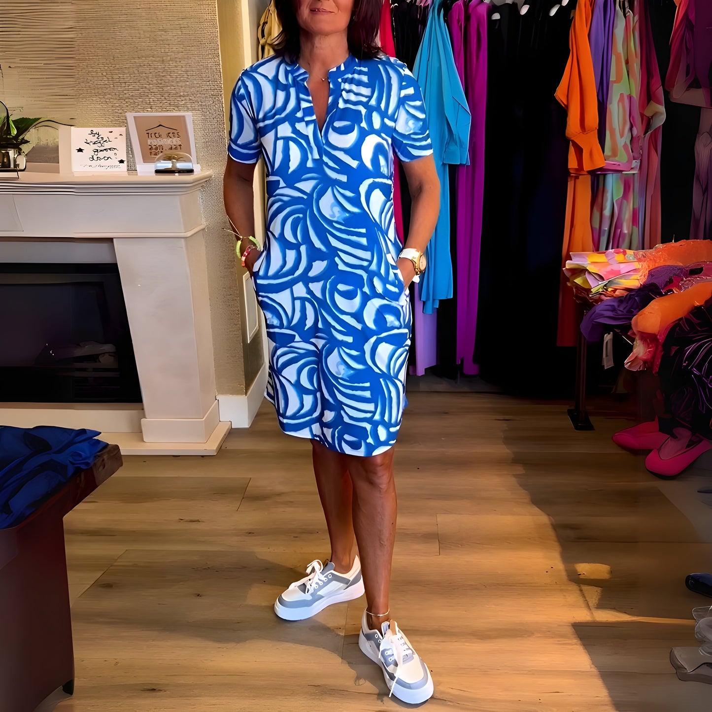 Marije – Robe à Manches Courtes