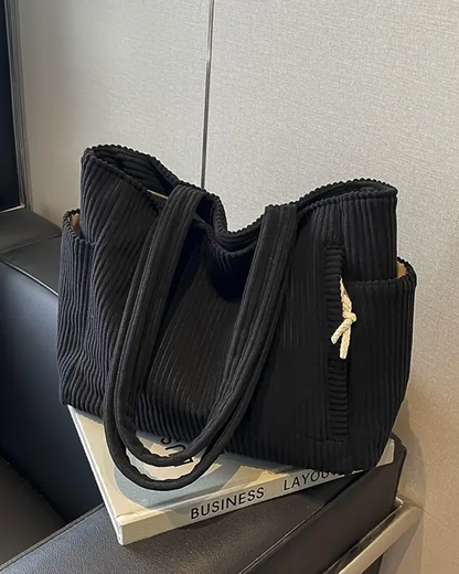 Tilda – Sac à Bandoulière Côtelé avec Détail en Corde
