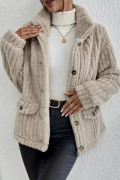 Nova™ | Cardigan à Boutons en Velours Double Face