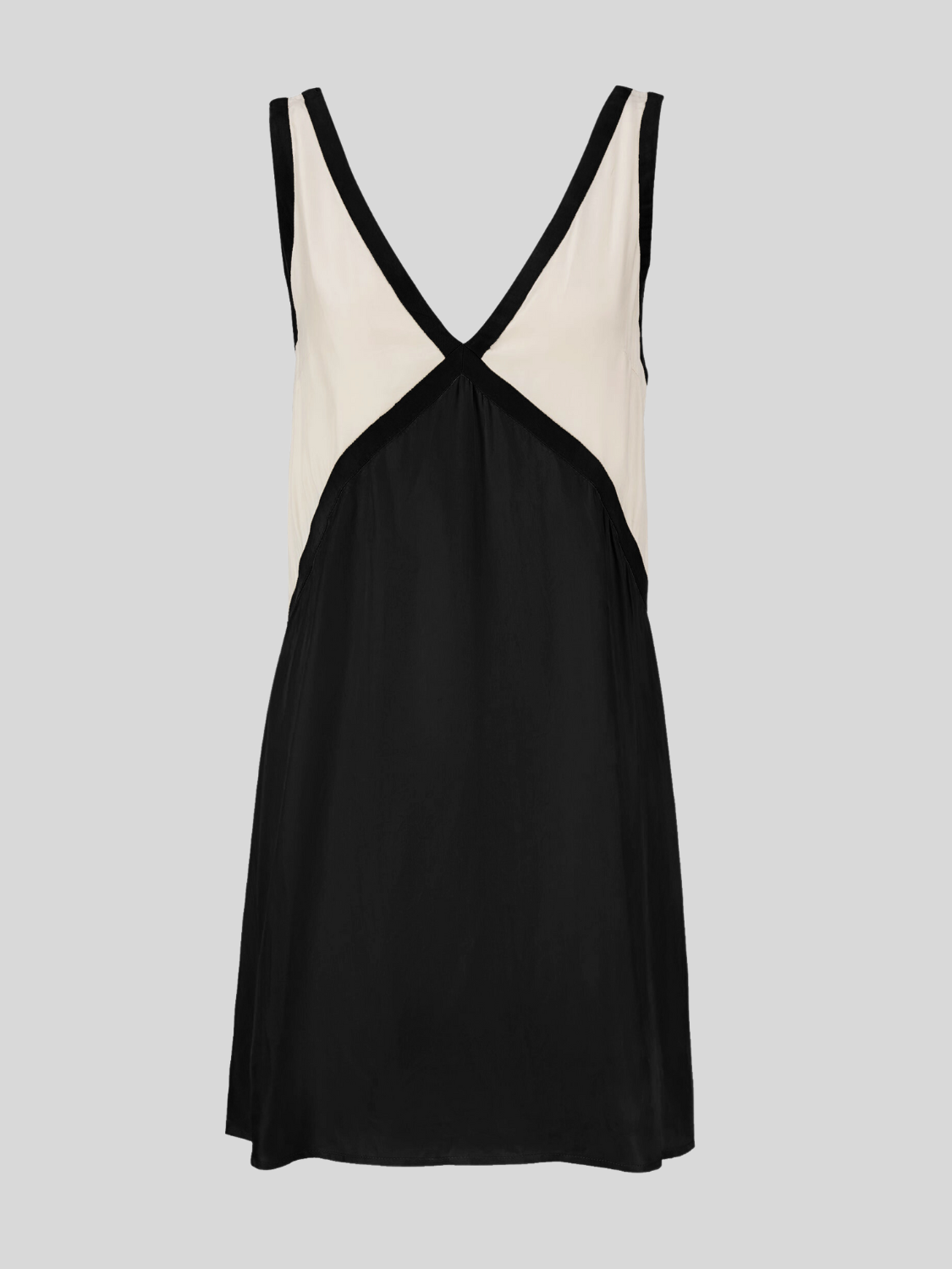 Sorrell - Robe Mini à Bretelles avec Décolleté en V et Couleur Contrastante