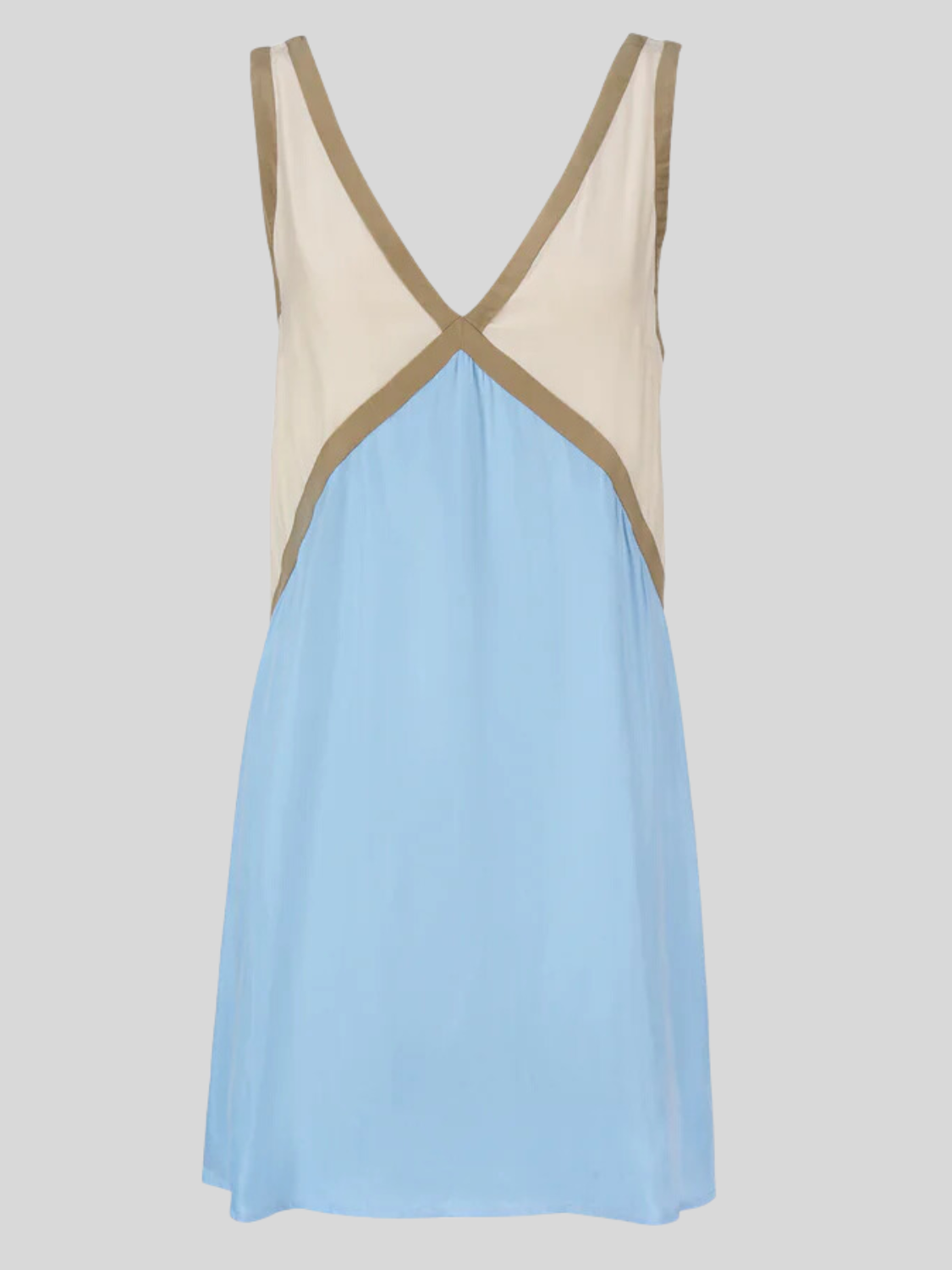 Sorrell - Robe Mini à Bretelles avec Décolleté en V et Couleur Contrastante