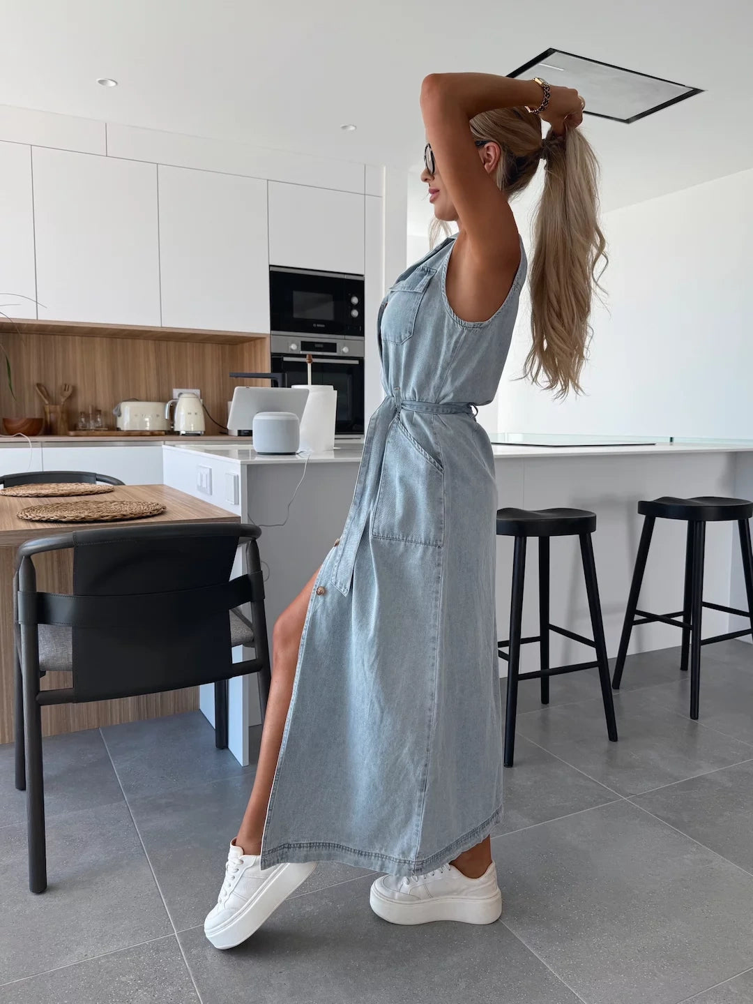 Louisa | Robe Maxi en Jean