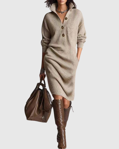 Arianell – Robe Midi en Tricot Élégante