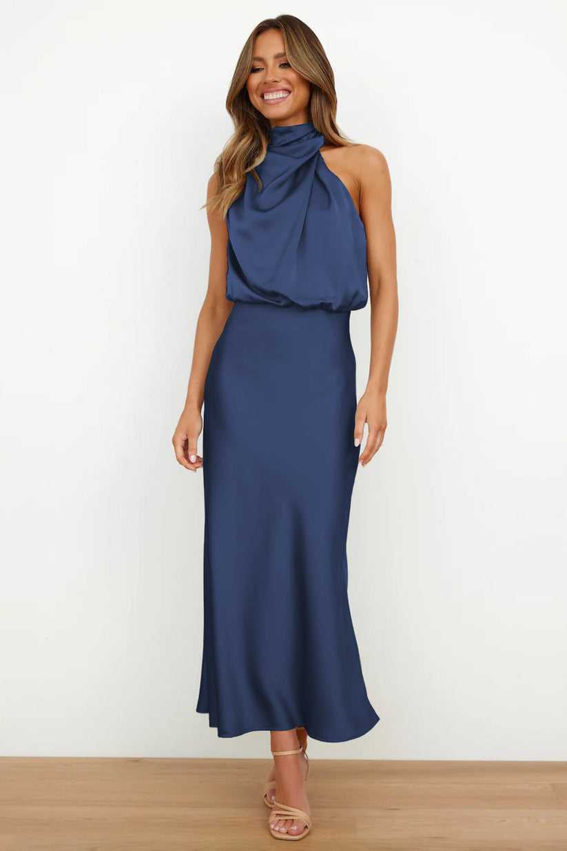Verona - Robe longue en satin