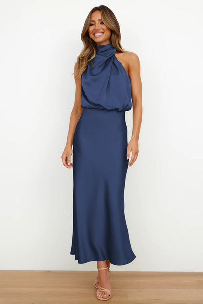 Verona - Robe longue en satin