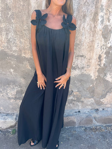 Robe Fleurie Décolletée en U - Élégance Intemporelle