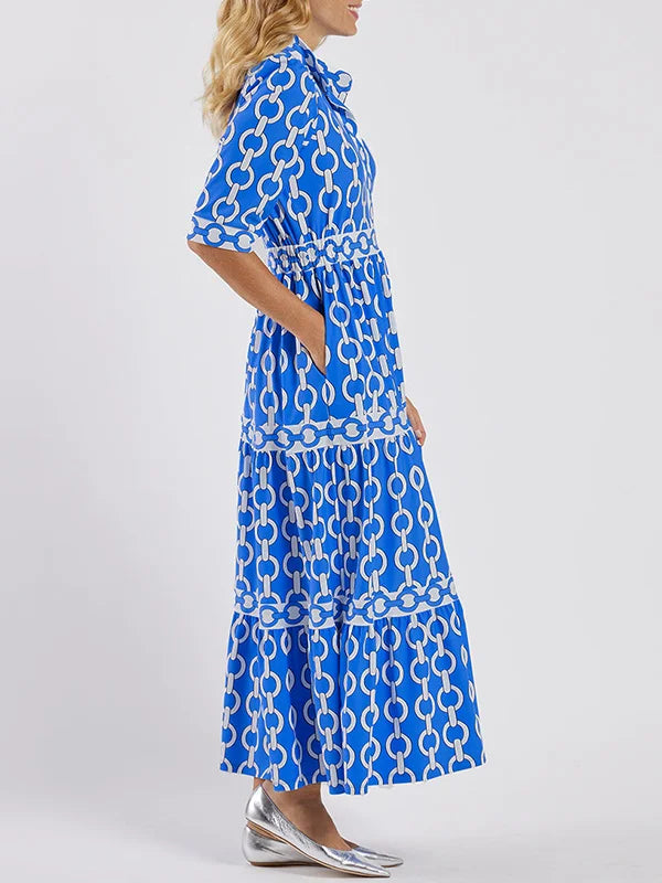 Juliette ~ Robe Midi avec Détail de Chaîne