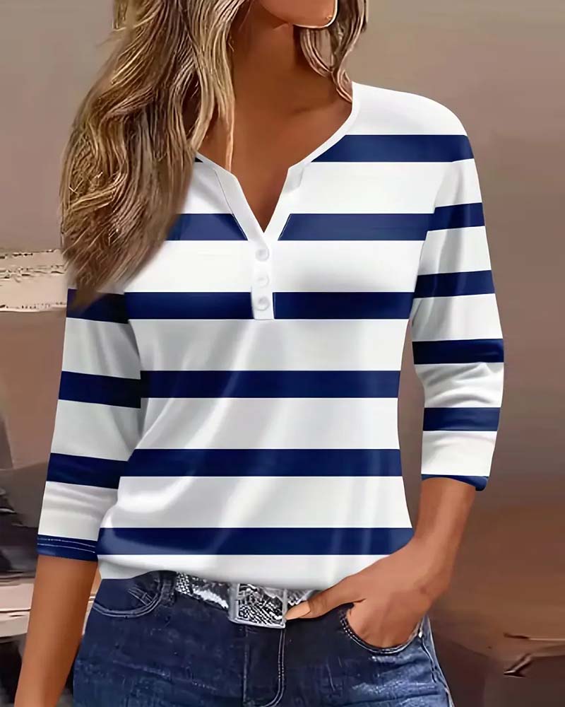 BLUSE À RAYURES ÉLÉGANTE ANNALENA