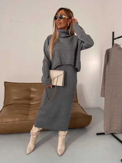 Nicole - Ensemble en Tricot pour Automne/Hiver pour Femmes