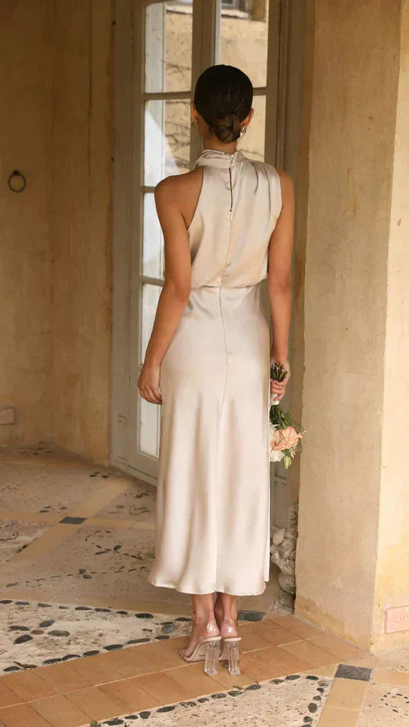 Juris - Robe maxi élégante et brillante pour occasions spéciales