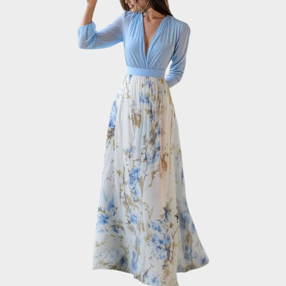 Robe Maxi en Chiffon Floral