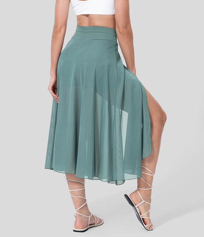 REVERIE – JUPE MIDI 2 EN 1 POUR FEMMES