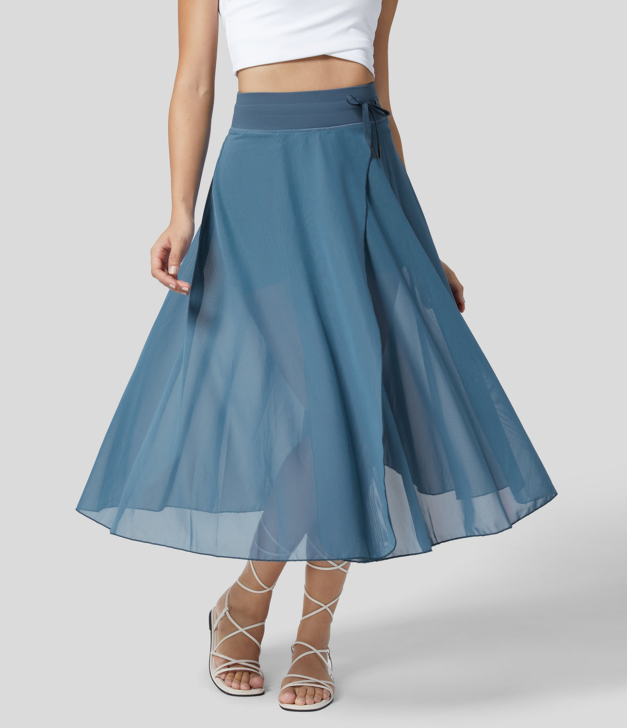 REVERIE – JUPE MIDI 2 EN 1 POUR FEMMES