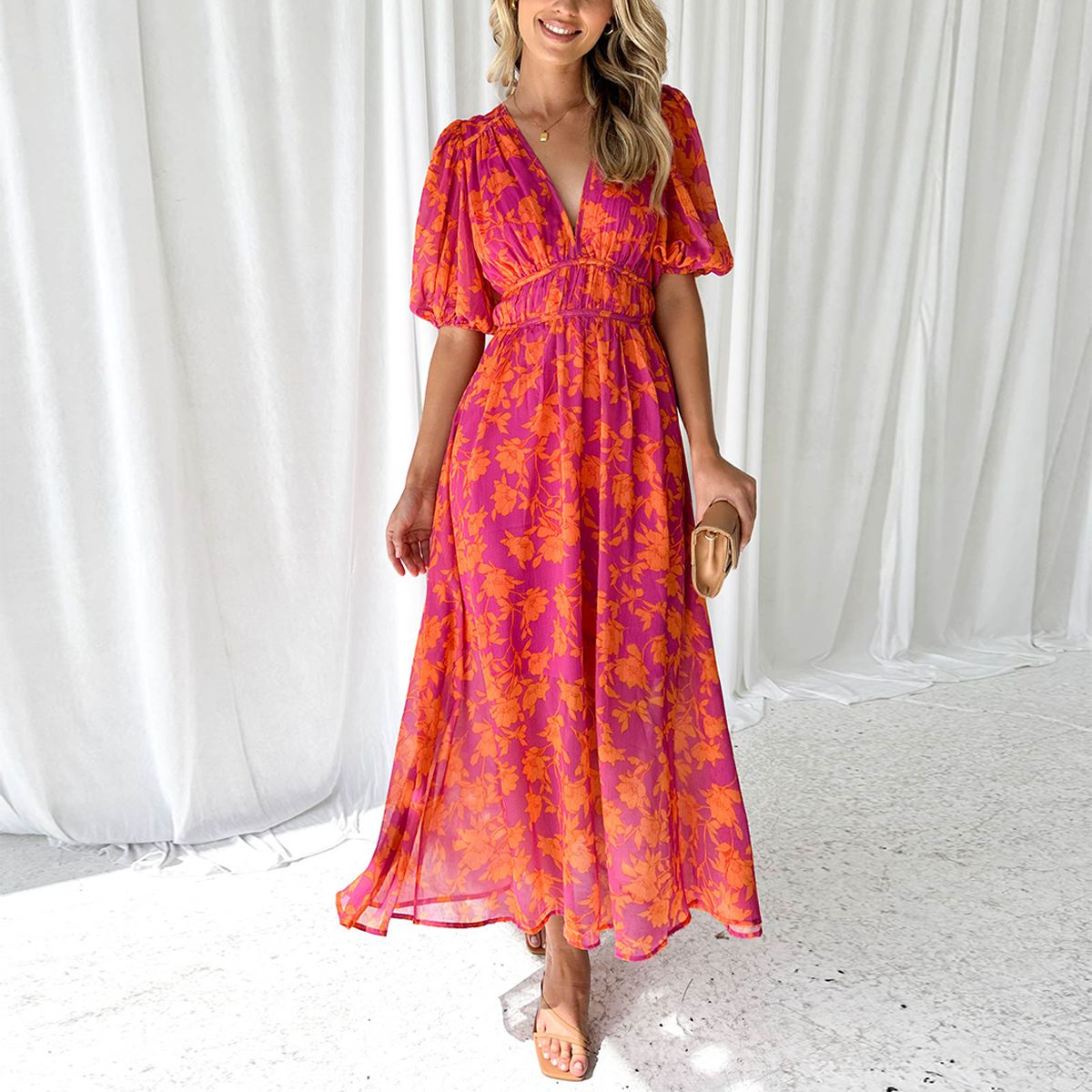 Clara | Robe Maxi de Printemps