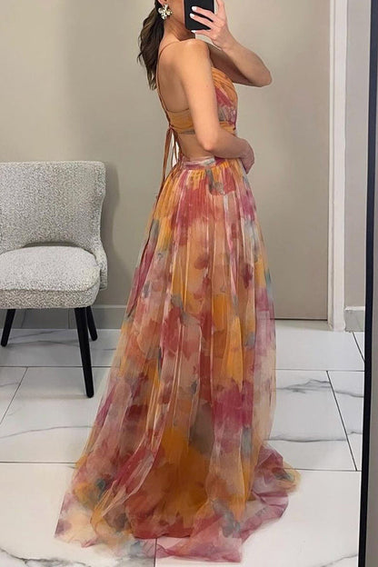 Eva | Robe longue florale qui met en valeur