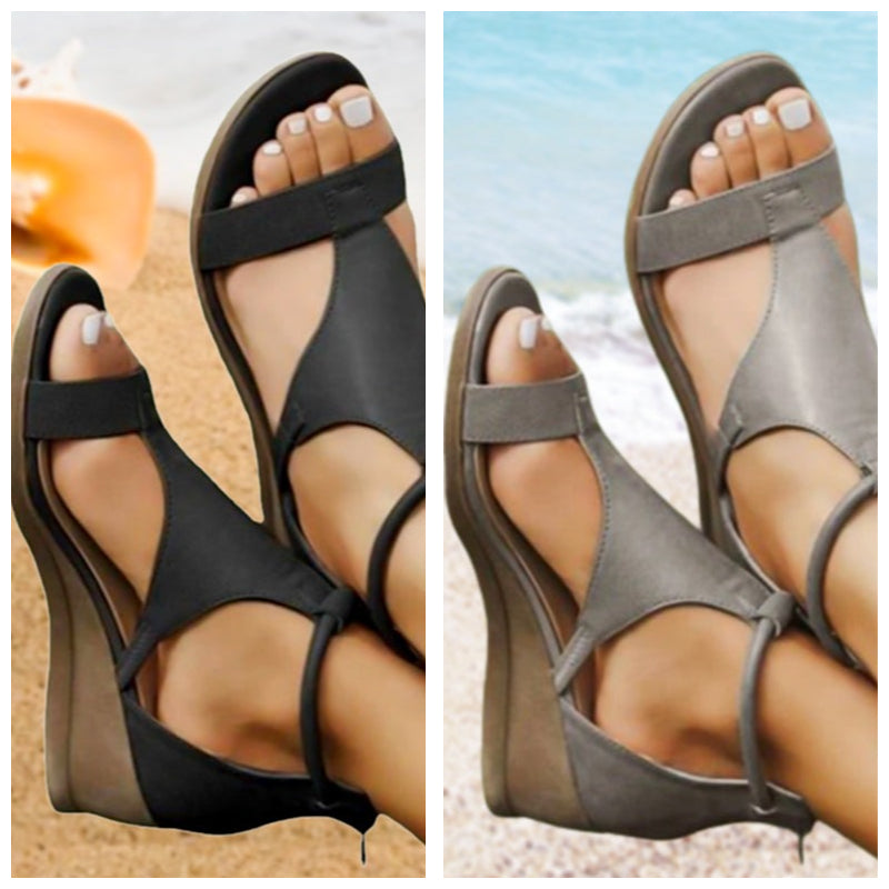 Anne – Sandales orthopédiques en cuir avec talon