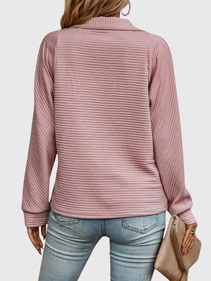 Molly | Pull Élégant à Mi-Zip