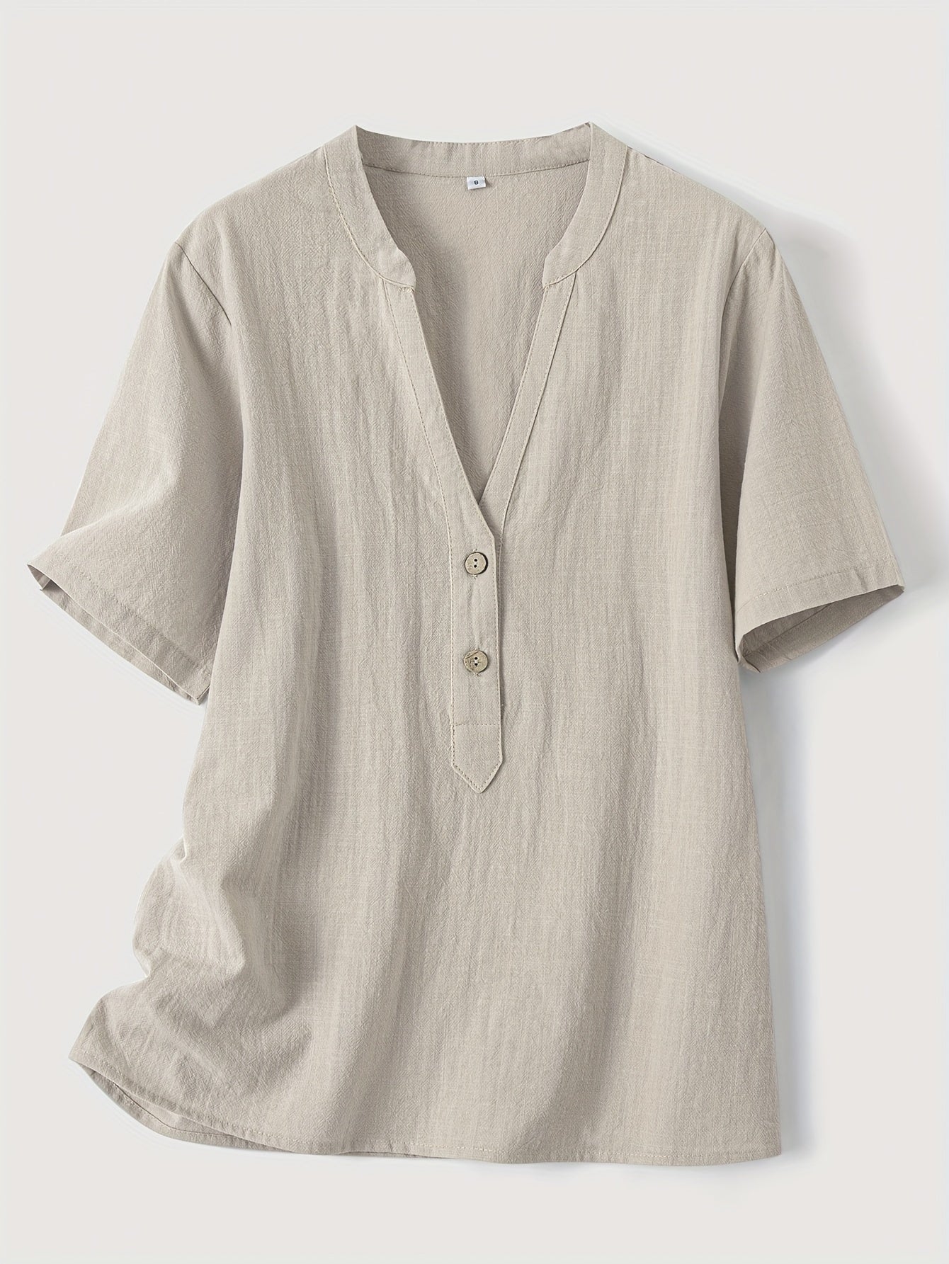 Sharron - Blouse Élégante à Col V avec Boutons