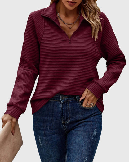 Molly | Pull Élégant à Mi-Zip