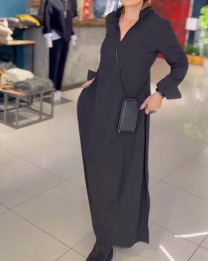 Helena™ | Robe longue et ample avec fentes latérales