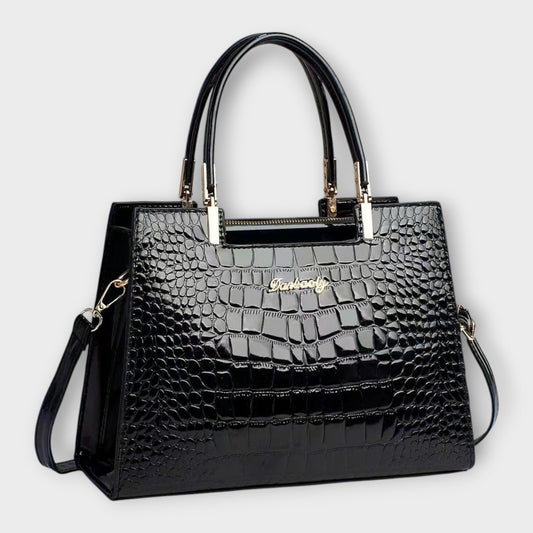 Gianna Boutique - Sac à Main en Cuir Croco Brillant