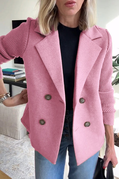 Lenora™ - Blazer Chic en Tricot à Manches