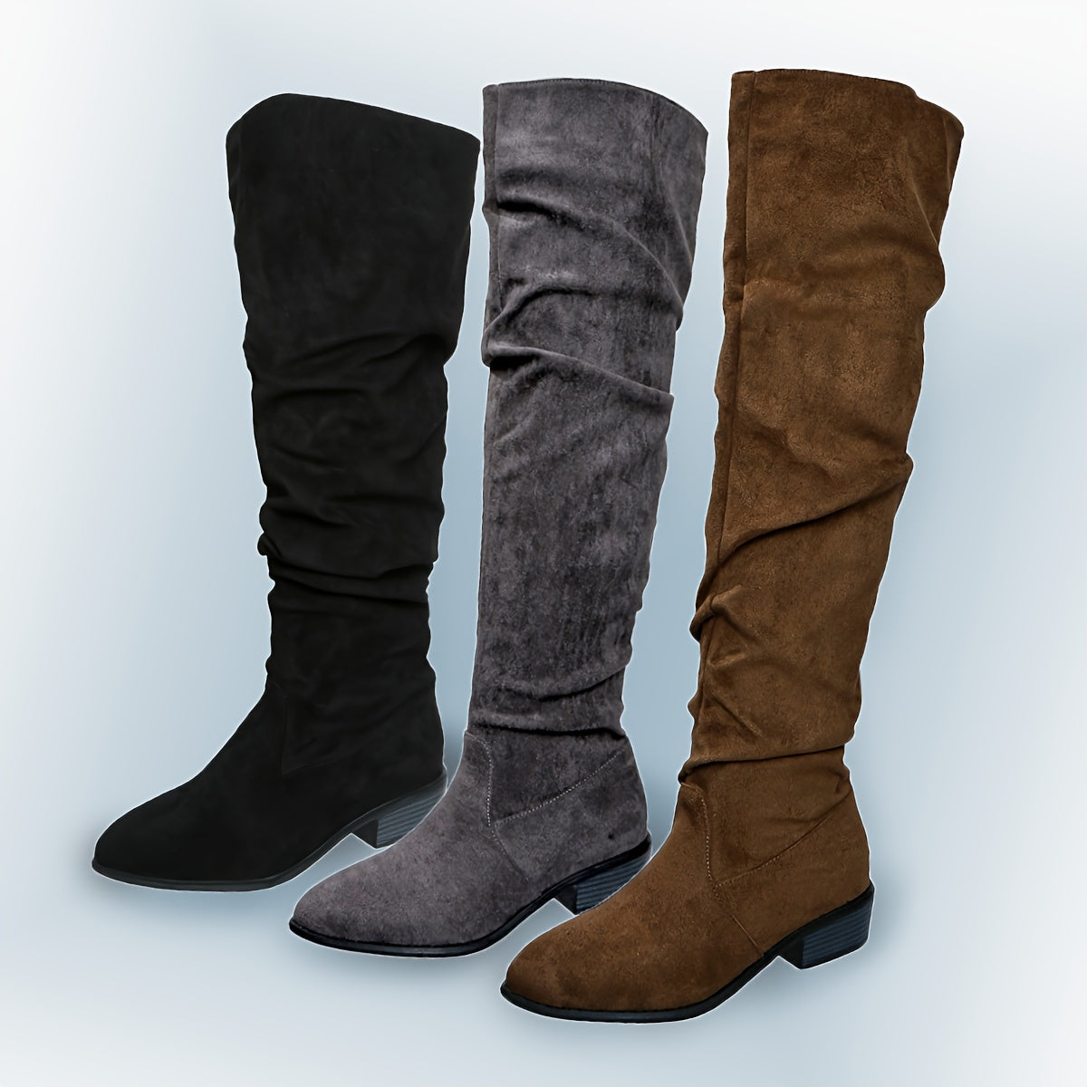 Bottes longues pour femmes à la mode, polyvalentes, au-dessus du genou