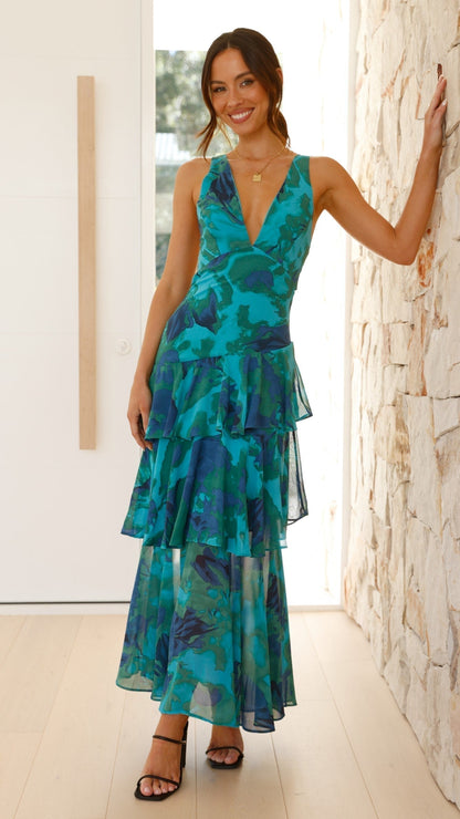 Philippa - Robe Maxi Élégante d'Été pour Femme