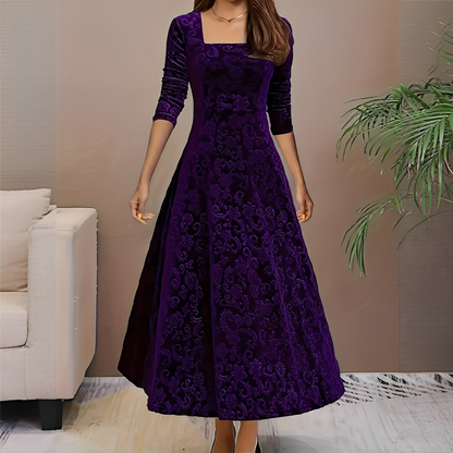 Malvina - Robe élégante avec décolleté carré pour femmes