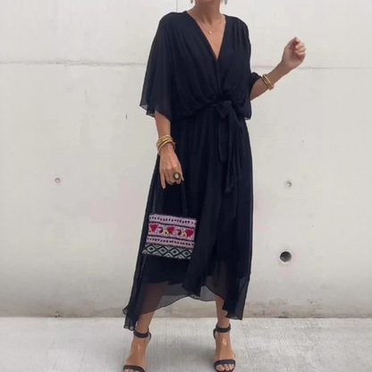 Demara - Robe élégante à col en V pour femmes