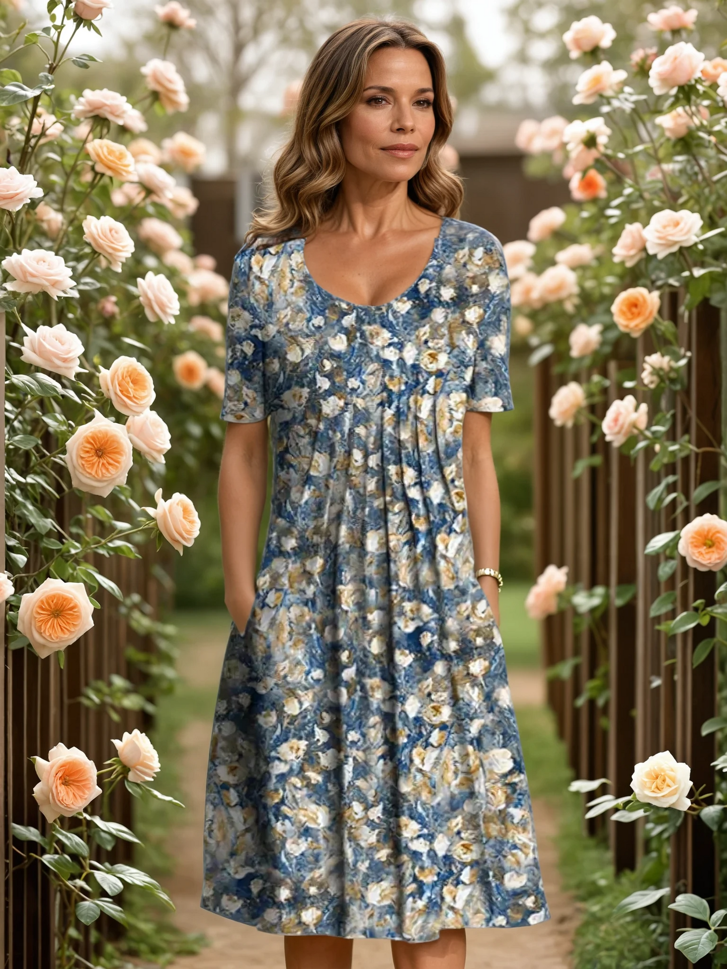 Marianne™ | Robe Élégante avec Couverture du Ventre