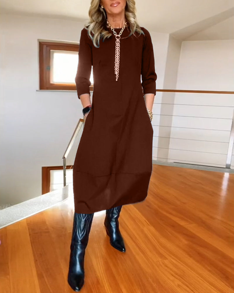 Sophia™ - Robe Élégante avec Détails Faits Main