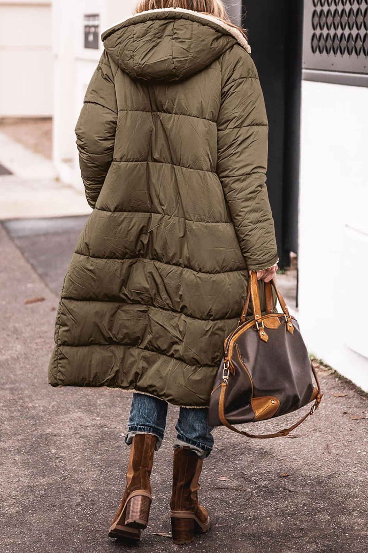 Johna – Manteau Réversible en Sherpa Luxe