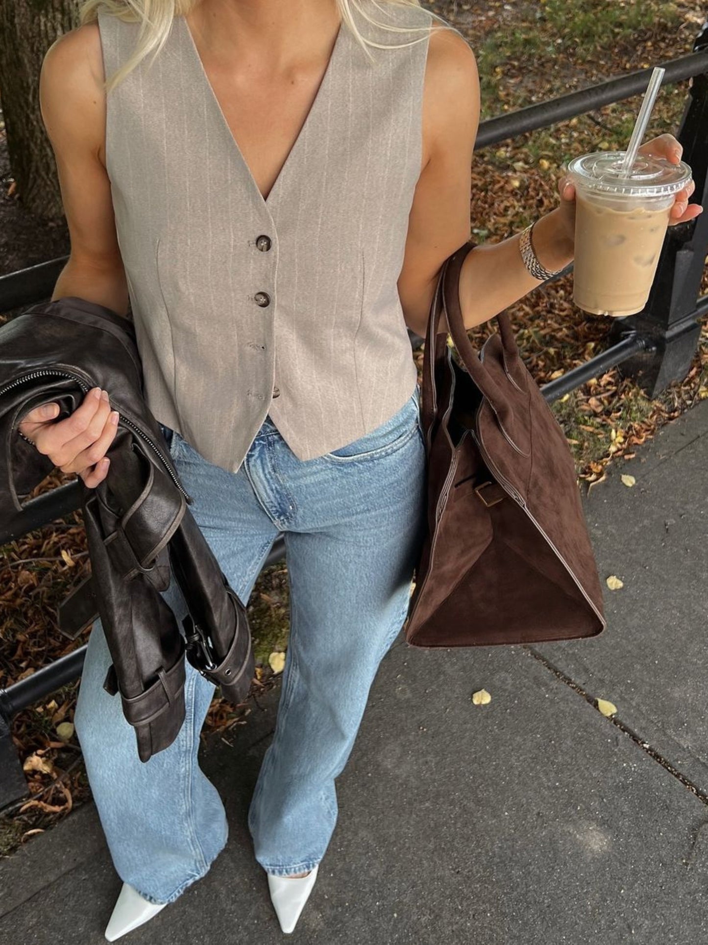 Luisa | Sac Quotidien Minimaliste en Cuir Suédé