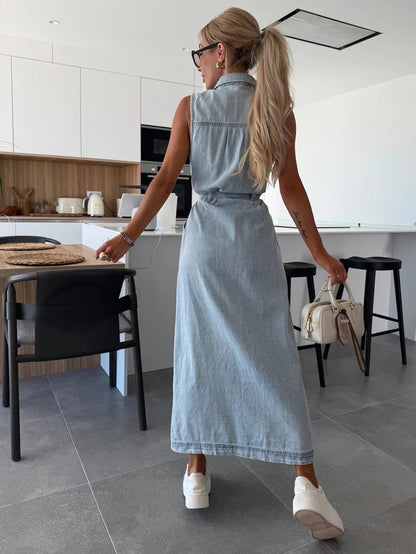 Louisa | Robe Maxi en Jean