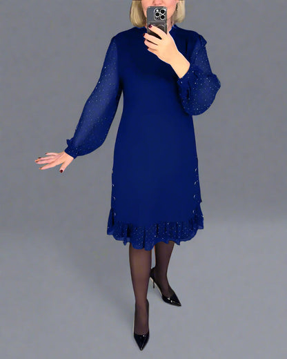 Swenthilda | Robe Élégante d'Automne avec Coupe Flatteuse
