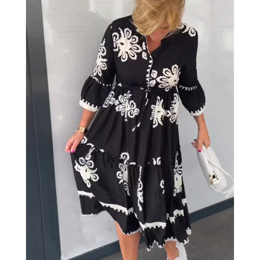 Iza - Robe Fluide Femme Élégance Intemporelle