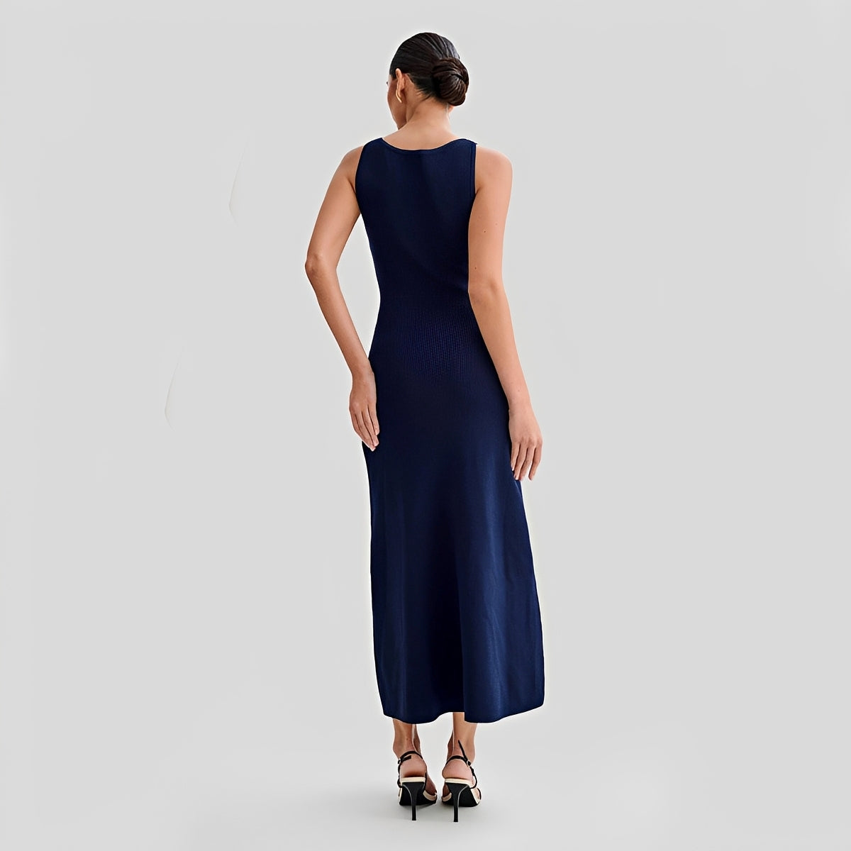 Jessica - Élégant robe midi longue avec boutons pour femmes