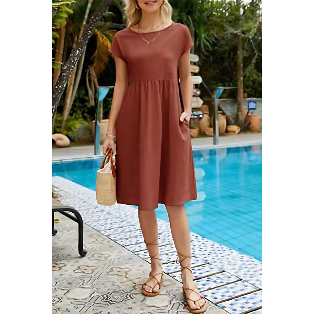 Imogen - Robe Moderne en Patchwork
