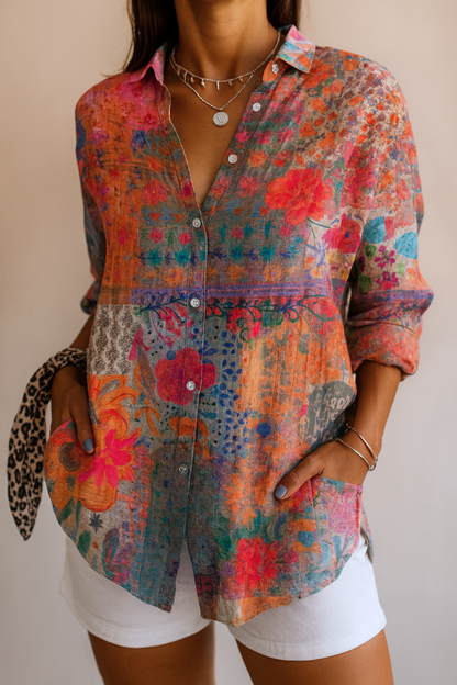Astra | Blouse à Motif Coloré