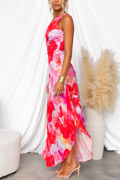 Kacie - Robe d'Été Plissée