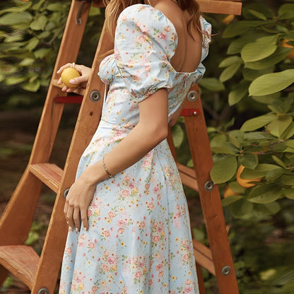 Emilia - Élégant robe midi avec imprimé floral pour femmes