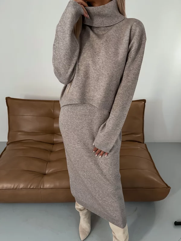 Nicole - Ensemble en Tricot pour Automne/Hiver pour Femmes