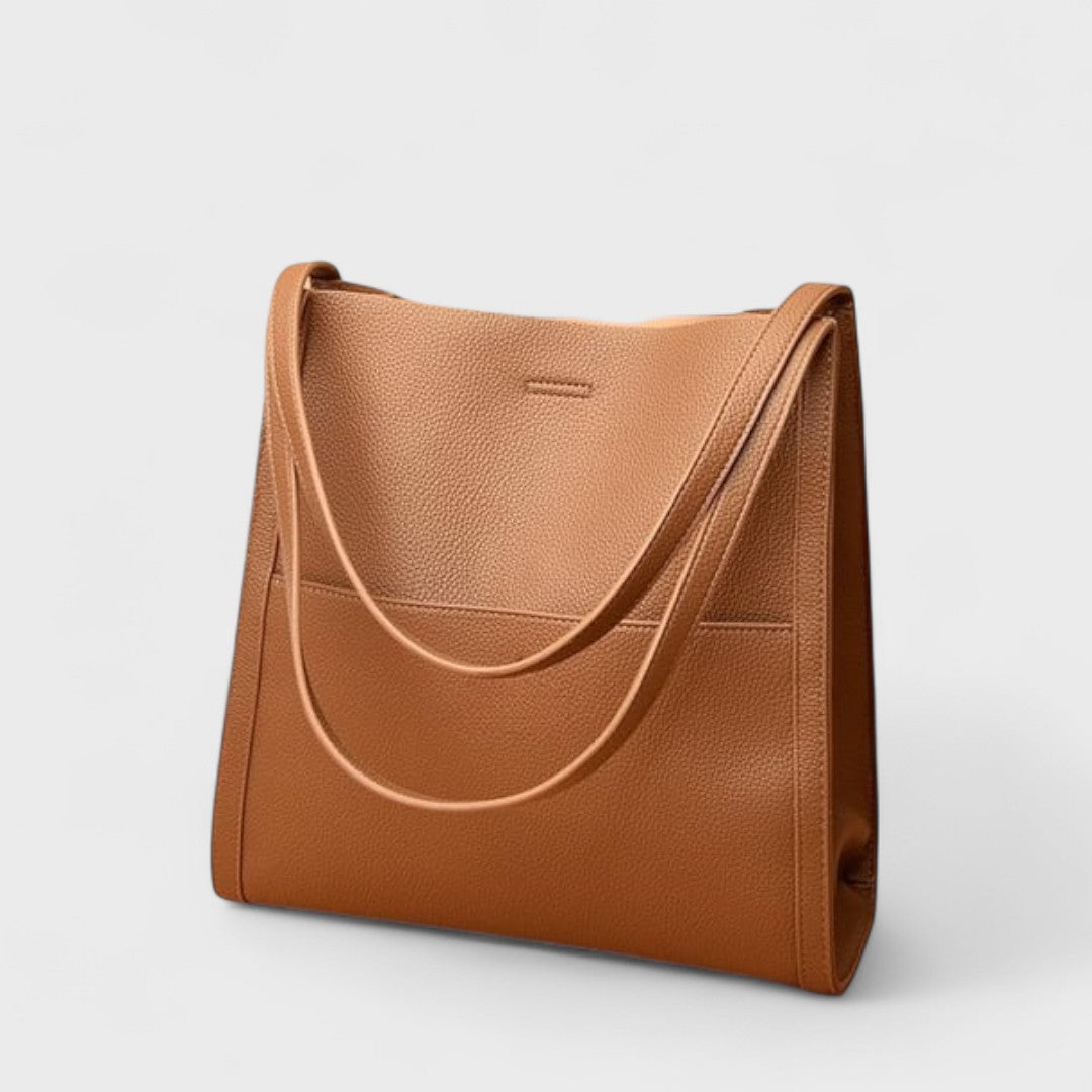 Fera - Sac à bandoulière en cuir véritable uni