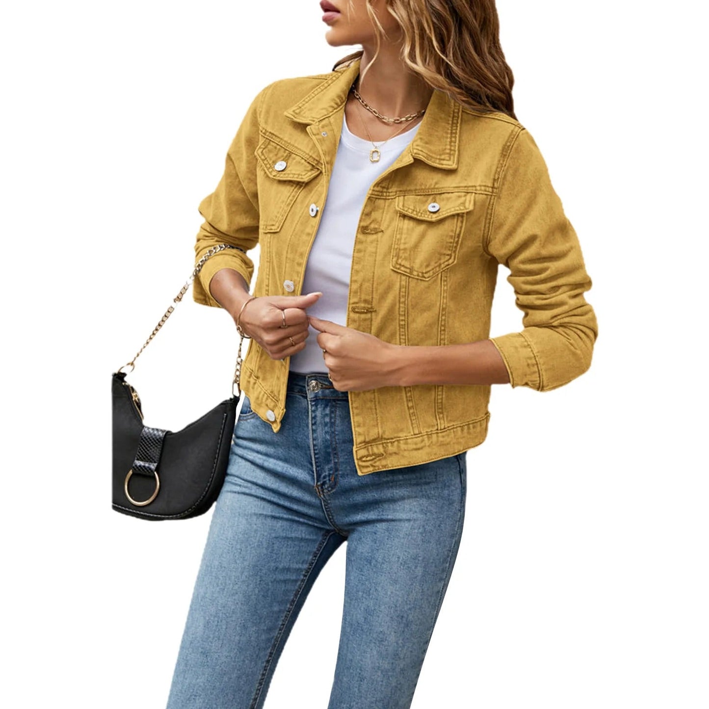 Charlotte | Veste en Jean avec Boutons