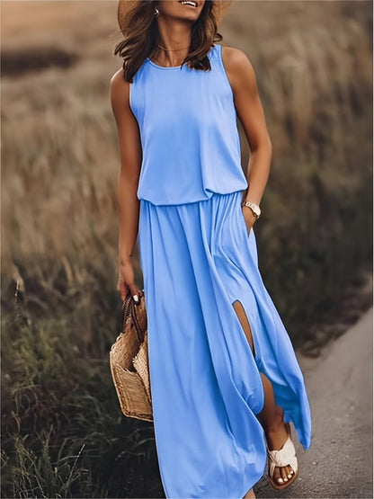 Edna - Robe longue bohémienne en modal noir pour femme Couleurs