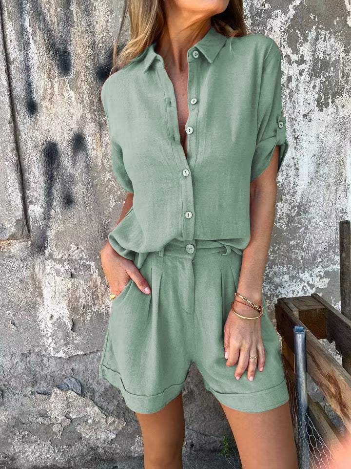 Jolie – Ensemble en Coton-Lin Élégant