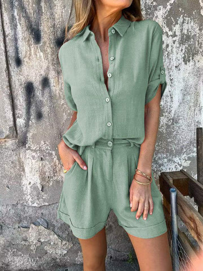Jolie – Ensemble en Coton-Lin Élégant
