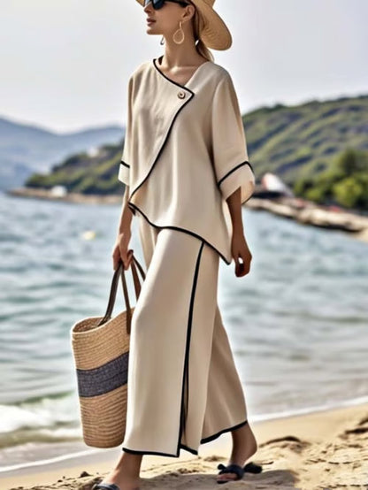 Ensemble boho en lin chic