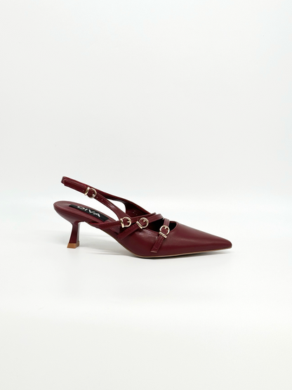 Luisa - Sandales en satin brillant